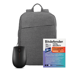 SmartPack: Notebook Basic (Lenovo B210 Backpack Grey+Mouse Lenovo Wireless 300 Black +Antivirus Bitdefender)-830